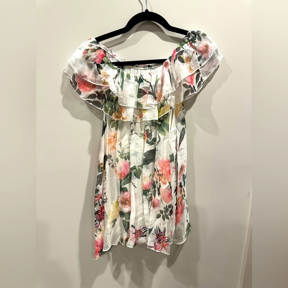 Le Marais Silk women’s off shoulder blouse